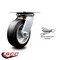 Service Caster 6 Inch Heavy Duty Rubber on Aluminum Caster with Roller Bearing and Swivel Lock SCC-35S620-RAR-BSL - alternate 5